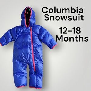 Columbia toddler girls snowsuit bunting size 12 18 months
